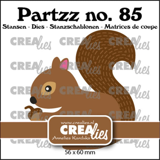 Crealies dies - Partzz Dies No. 85 Squirrel / ekorn  (CLPartzz85)