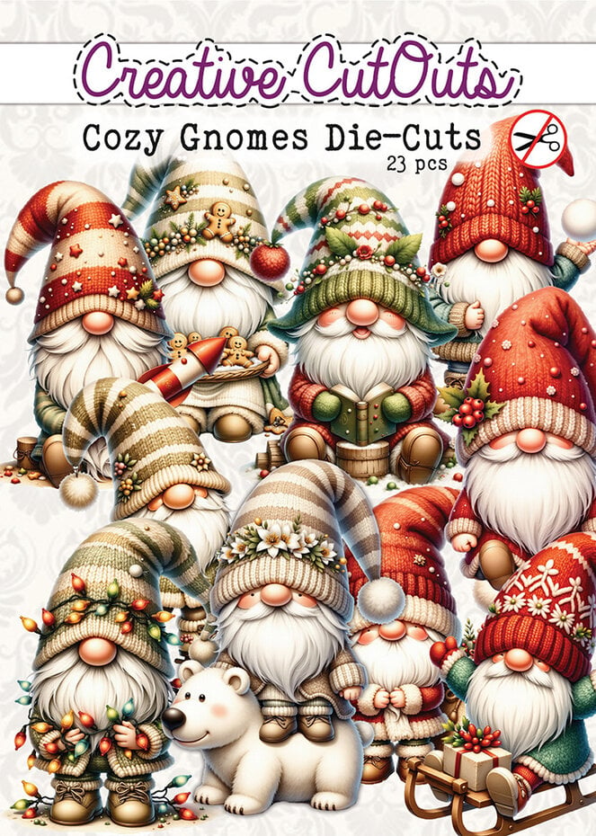 NYHET! Creative CutOuts - Cozy Gnomes Die-Cuts  (23pcs) (CCODC-001) Die Cuts Assorted