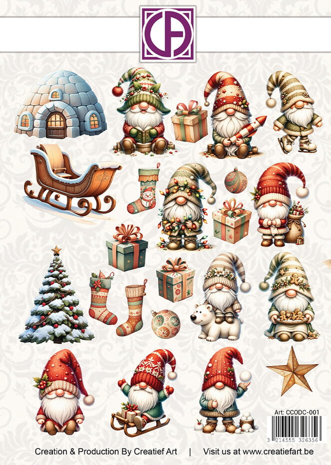 NYHET! Creative CutOuts - Cozy Gnomes Die-Cuts  (23pcs) (CCODC-001) Die Cuts Assorted