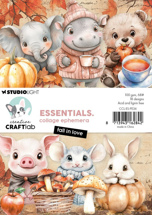 Studio Light Creative craftlab Fall in love Essentials Collage Ephemera