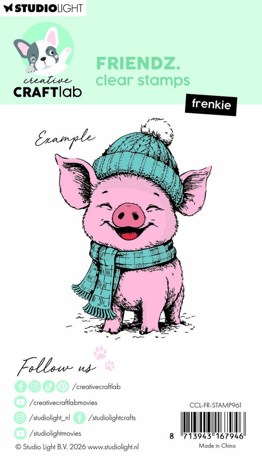Studiolight Friendz Clear Stamps -  Friendz Clear Stamps Frenkie (CCL-FR-STAMP961)