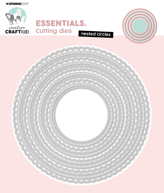 Studio Light Creative Craftlab Nested Circles Essentials Cutting Dies (CCL-ES-CD744)