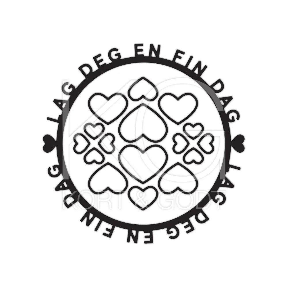 NYHET! Kort & Godt - Dies - Lag deg en fin dag  die353