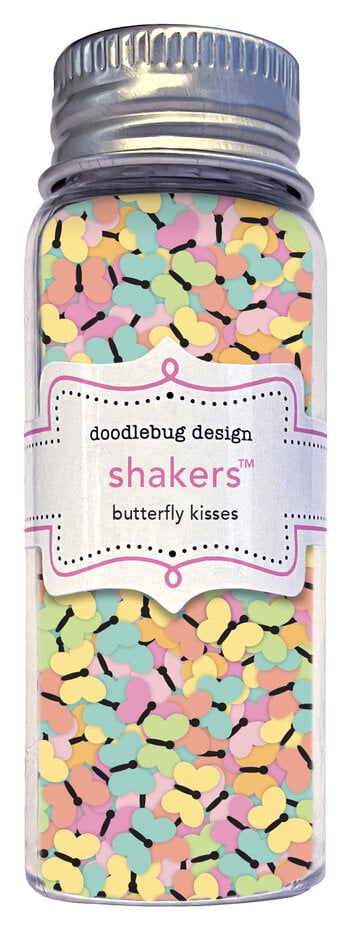 Doodlebug Design - Butterfly kisses shakers- små sommerfugler