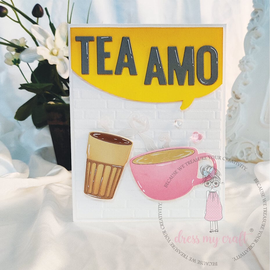 Dress My Craft cutting die - Basic Designer Dies Tea & Coffee Time (DMCD5489)