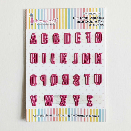 Dress my Craft mini capital alphabets/ mini alfabet