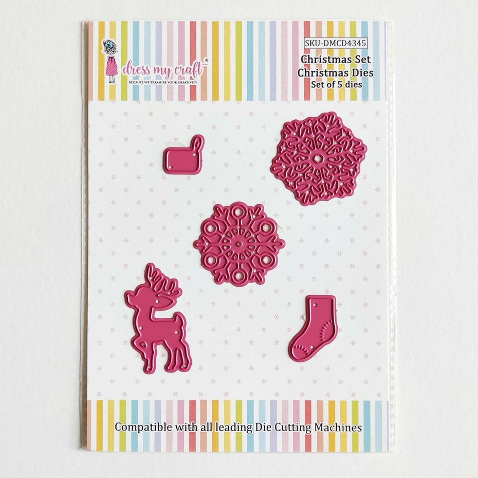 TILBUD! Dress My Craft cutting die Christmas Christmas set