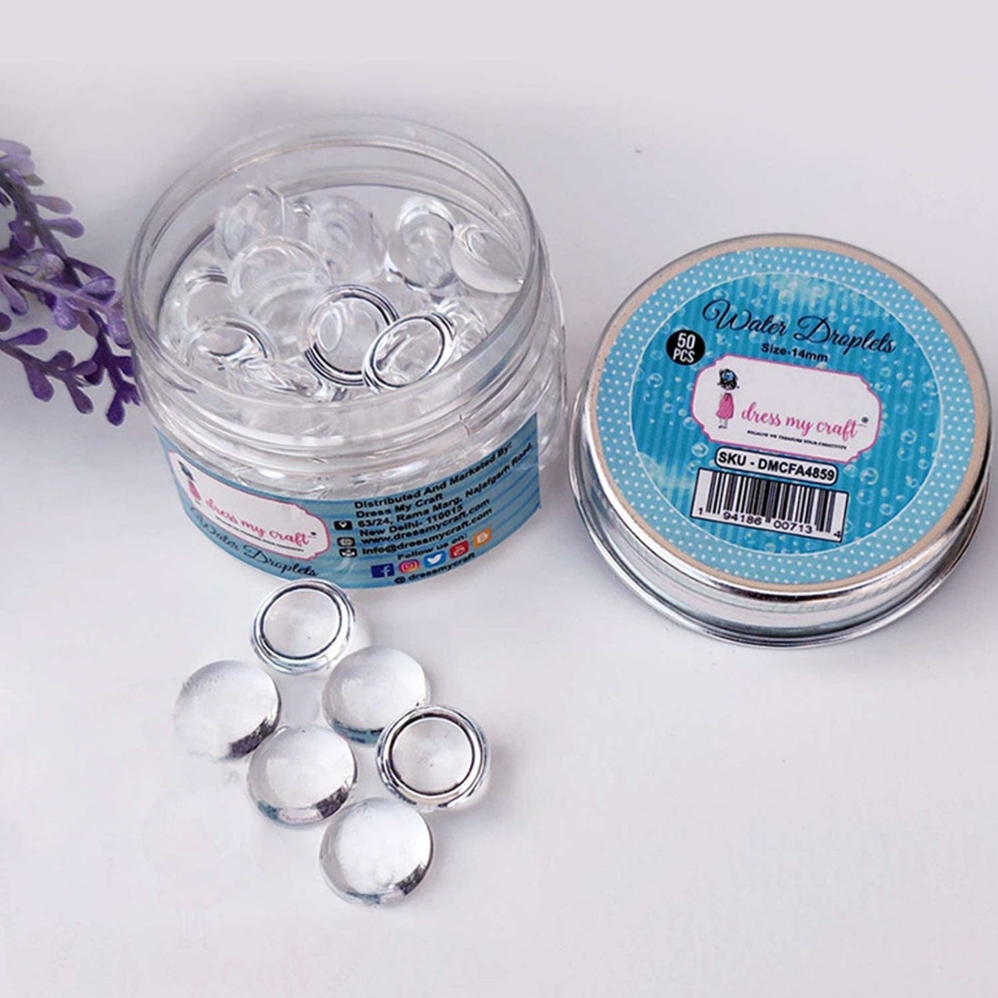 Dress My Craft Droplets Clear Water 5