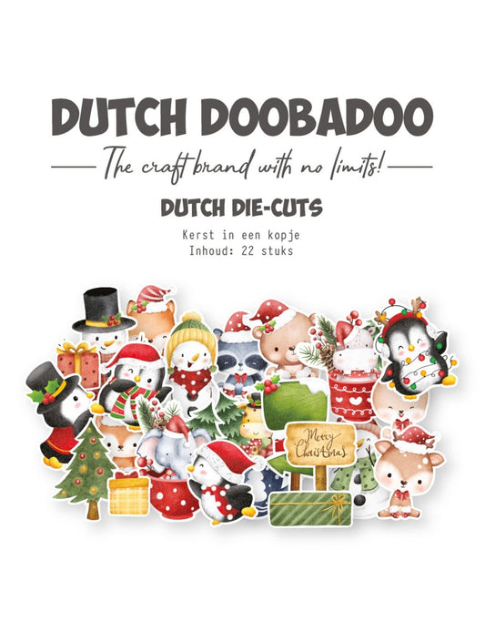 Dutch Doobadoo Christmas in a cup  die cuts