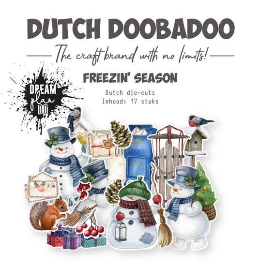 Dutch Doobadoo Dream Plan Do Freezin' Season Dutch Die-cuts -17pcs