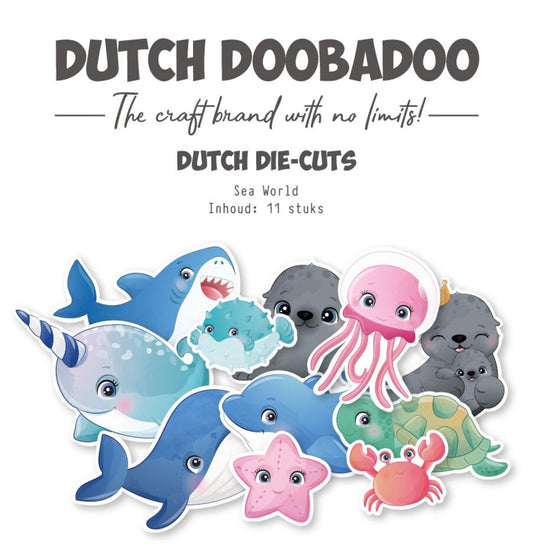 Dutch Doobadoo Sea world die cuts (11 pcs)