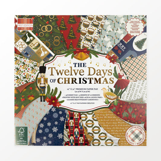 First Edition Twelve Days of Christmas 12x12 Inch Paper Pad