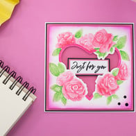 Crafters Companion Floral Frame Vibrant Rose Cut and Emboss Folder (GEM-CEF5-VIBROSE)