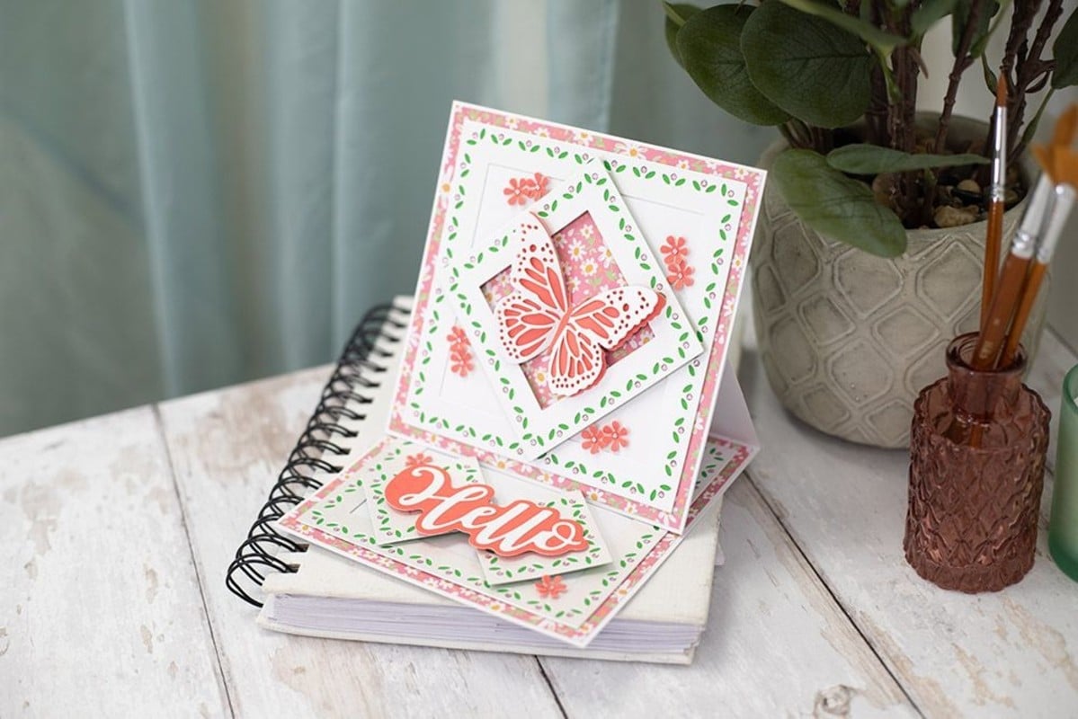 Gemini dies - Nesting Frame Ditsy Floral Square Frames Elements Dies (GEM-MD-ELE-DFSQ
