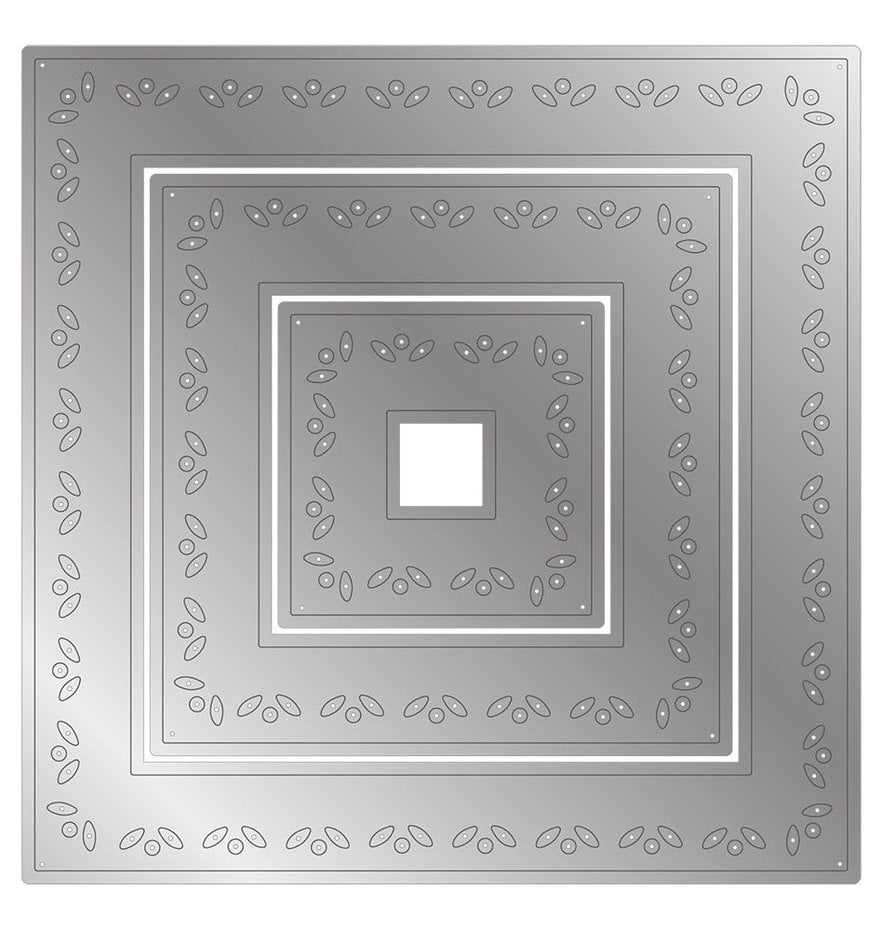 Gemini dies - Nesting Frame Ditsy Floral Square Frames Elements Dies (GEM-MD-ELE-DFSQ