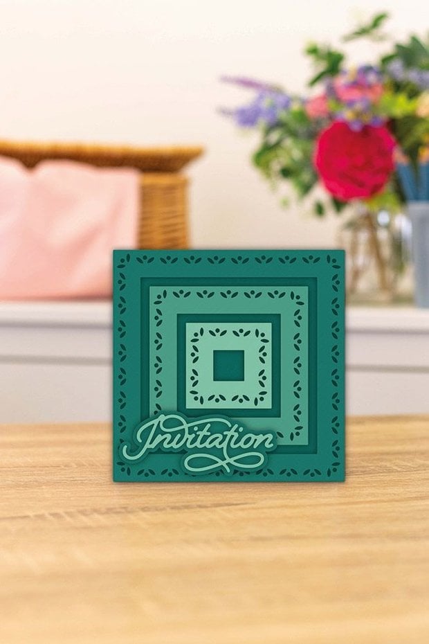 Gemini dies - Nesting Frame Ditsy Floral Square Frames Elements Dies (GEM-MD-ELE-DFSQ