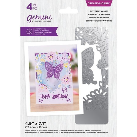 Gemini - Butterfly Wishes - Create-a-Card Dies ( GEM-MD-CAD-BUTW)