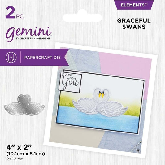 Gemini - Statement Cut-in Cut-Out Graceful Swans Elements Dies (GEM-MD-ELE-GRSW)