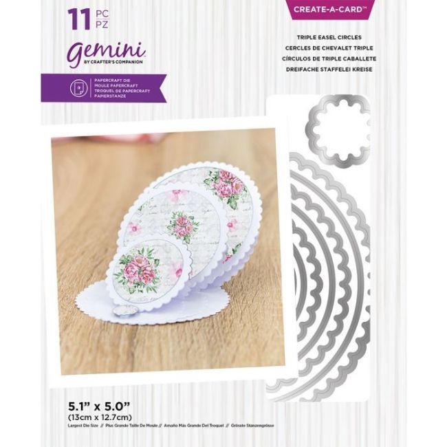 Gemini Triple Easel Circles Create-a-Card Dies