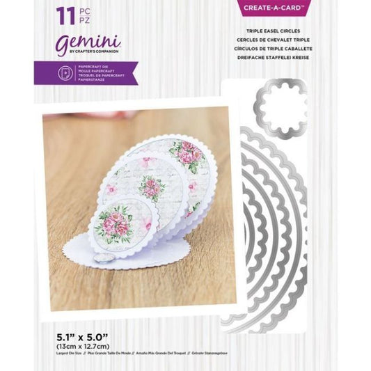 Gemini Triple Easel Circles Create-a-Card Dies