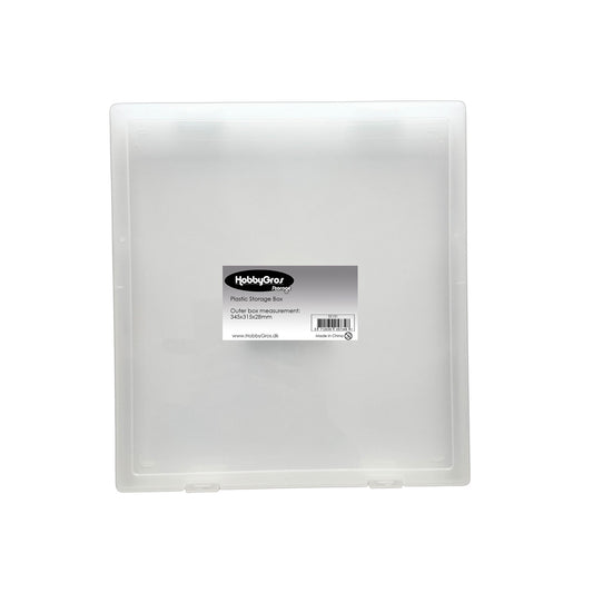 Hobbygros Oppbevaring til 12x12 ark - Plastic Storage Box - ss131