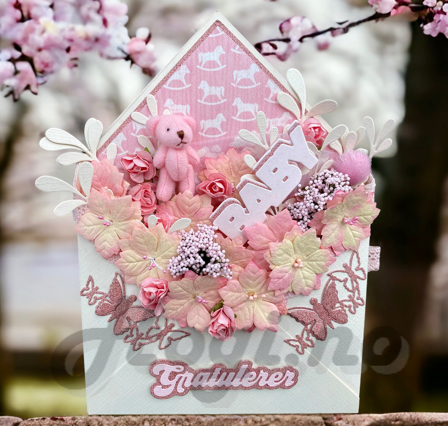 Hobbypakke/ hobbykit  - 3D-konvoluttkort