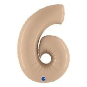 Folie ballong - tall 6 - nude - 86,4cm