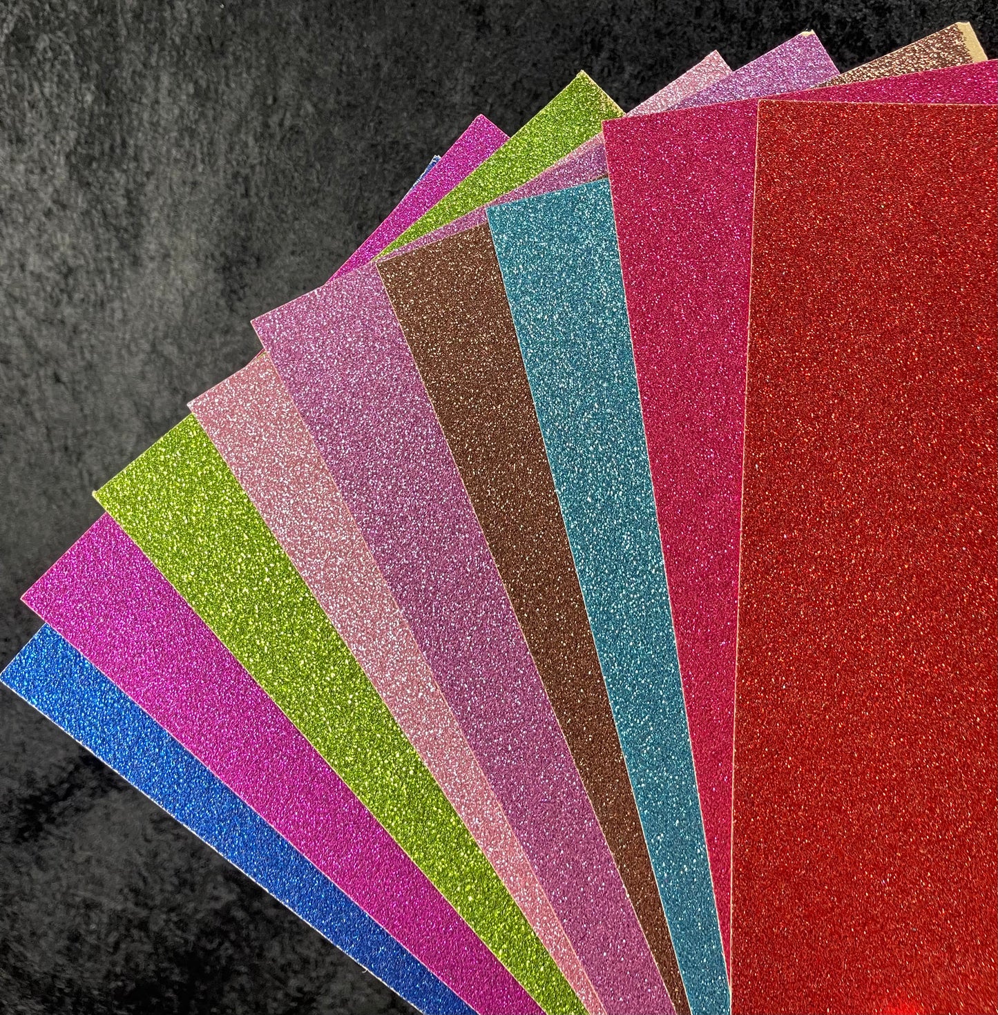 Glitterkartong ass. Farger