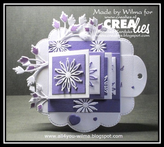 Crealies dies - pop up panel card / waterfall slider card - CLCZ301