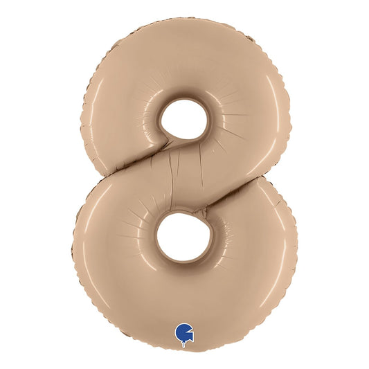 Folie ballong - tall 8 - nude - 86,4cm
