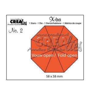 Crealies dies - Fold open - ClXtra02
