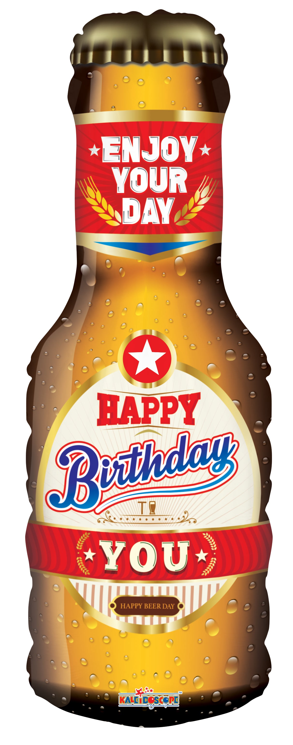 Folie ballong - flaske m/tekst " HAPPY Birthday to You  " 91,4cm