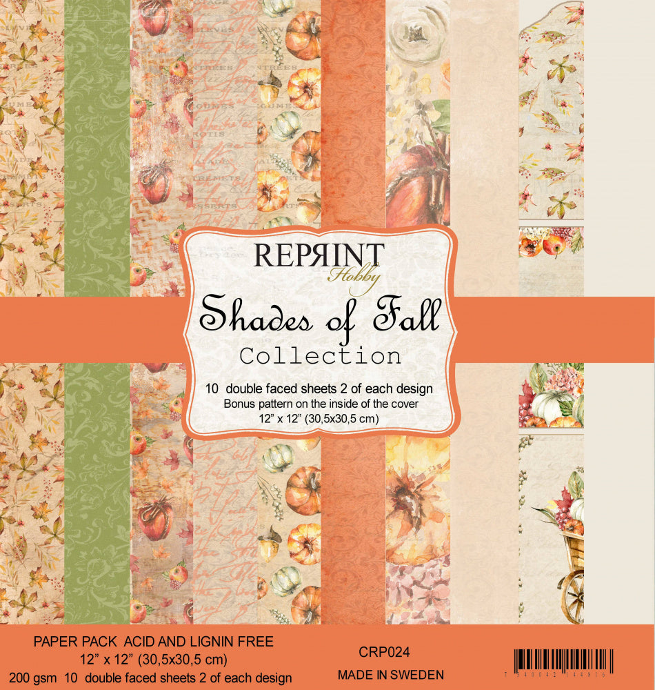 Reprint - Shades of fall - Collection - 12x12 paper pack - CRP024