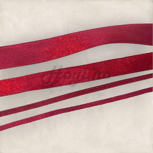 Silkebånd - vin rød / Wine red