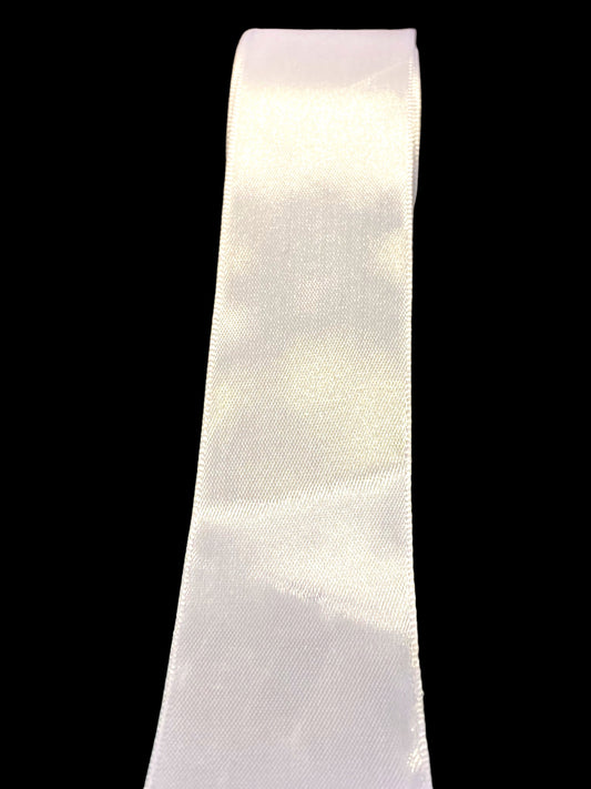 Silkebånd - hvit