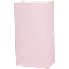 Papirpose lys rosa 6x12 cm 10 stk
