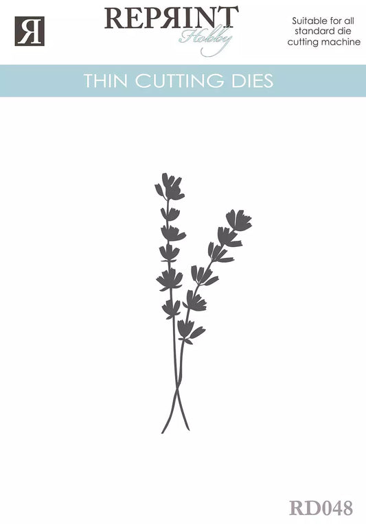 Reprint dies - lavendel / blomst RD048