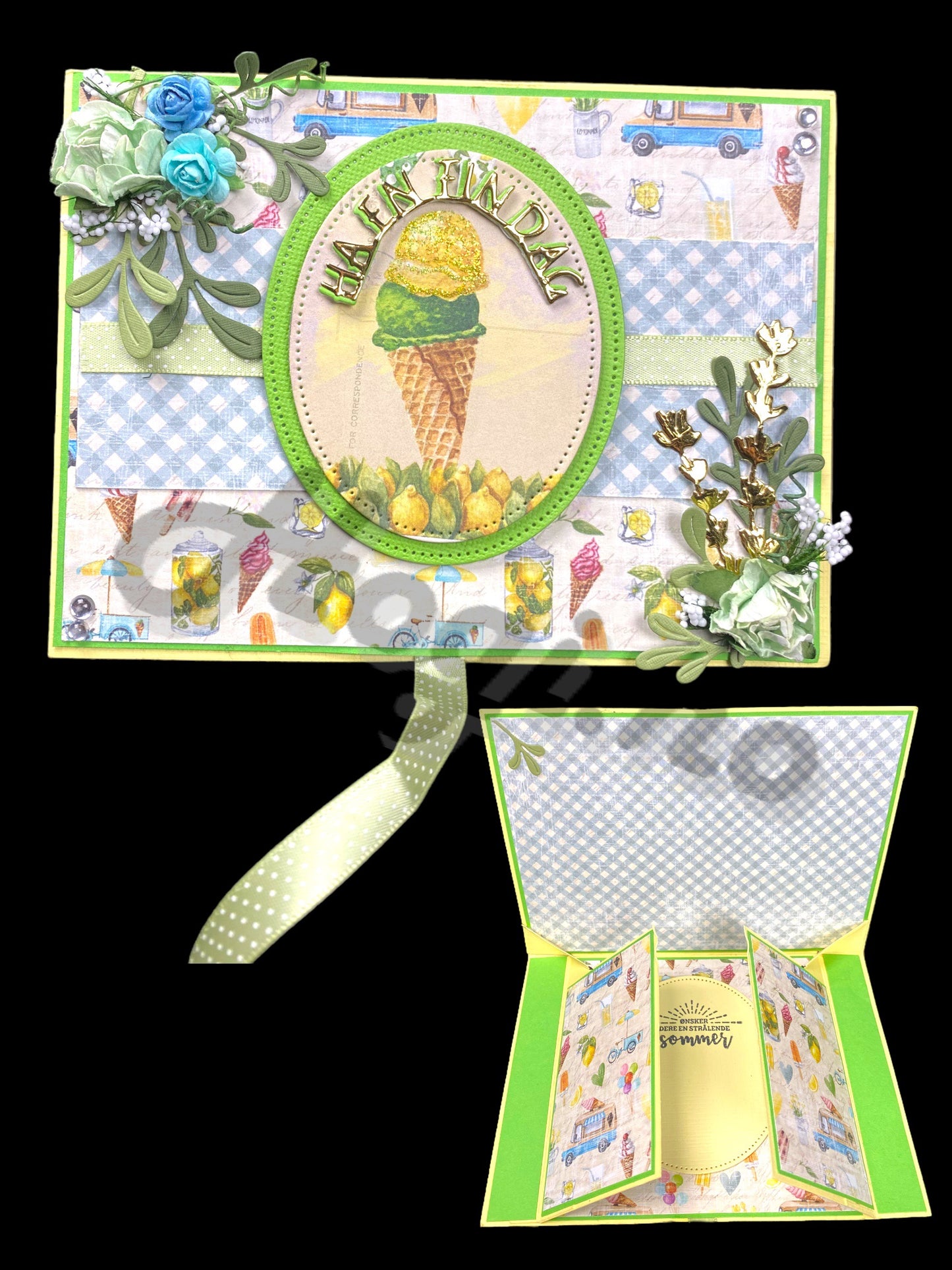 Hobbypakke/ hobbykit - Spennende kort med pop up "dører"