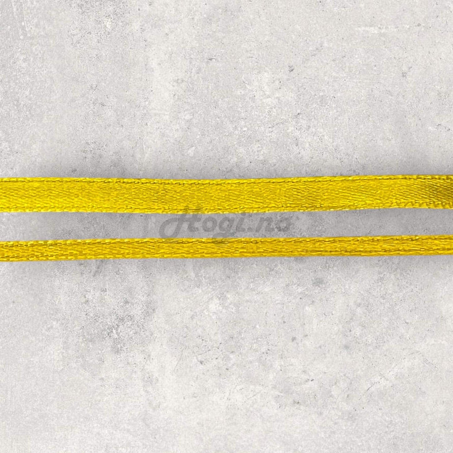 Silkebånd/ satinbånd - skarp gul / yellow