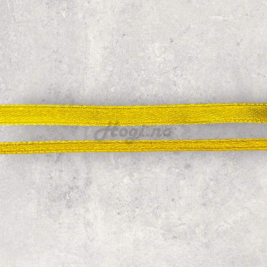 Silkebånd - cyber gul / cyber yellow