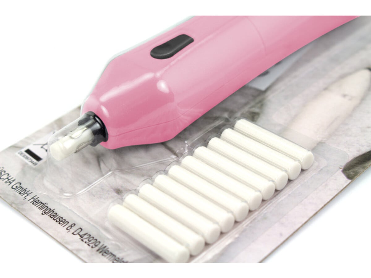 Kangaro - Bind Electric Eraser Pink + 10 Refills (excl. 2x AAA Batteries) (JU-70524)
