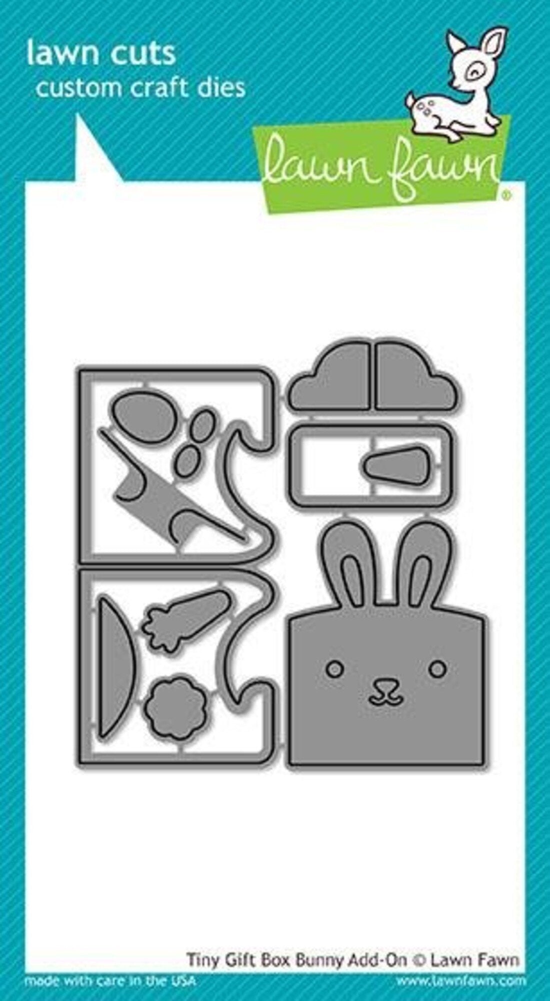 Lawn Fawn Tiny Gift Box Bunny Add-On Dies (LF1610)