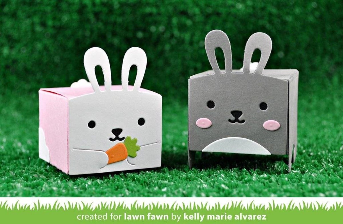 Lawn Fawn Tiny Gift Box Bunny Add-On Dies (LF1610)