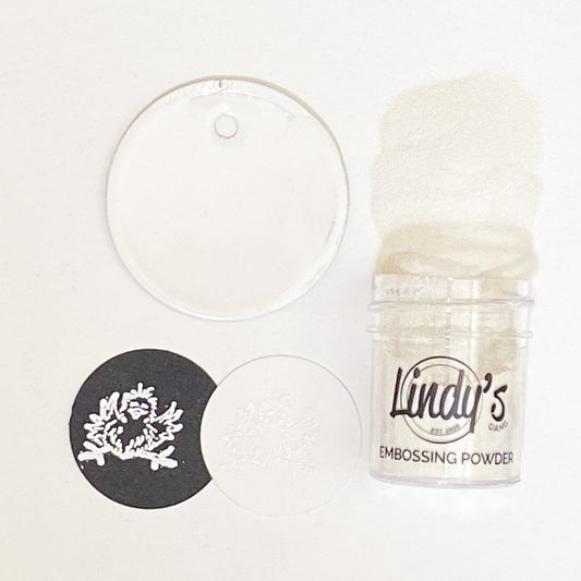 Embossing Powder (ep-125) - Lindy's Gang - hvitt embossing pulver - Wowzers White