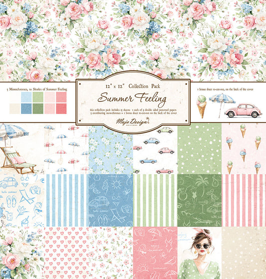 NYHET! Maja Design - Summer feeling - 12x12' Collection Pack + monocromes