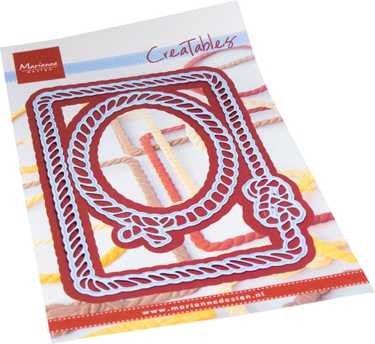Marianne Design Rope Frames Rectangle & Oval Dies (LR0813)