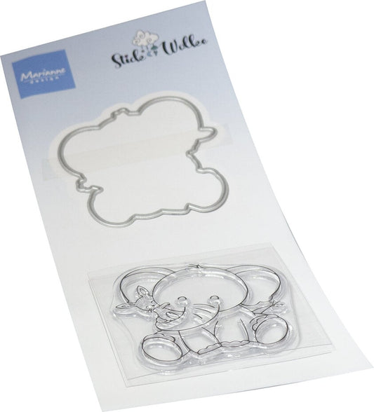 Marianne Design - Stamp & Die Stick & Wolke - Elephant Hug (CS1153)