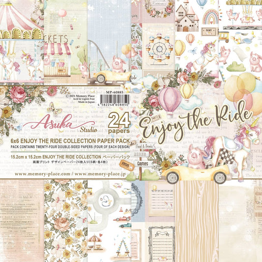 Mønsterarkpakke - arkpakke - Memory place -Enjoy The Ride 6x6 Inch Paper Pack (MP-60885)