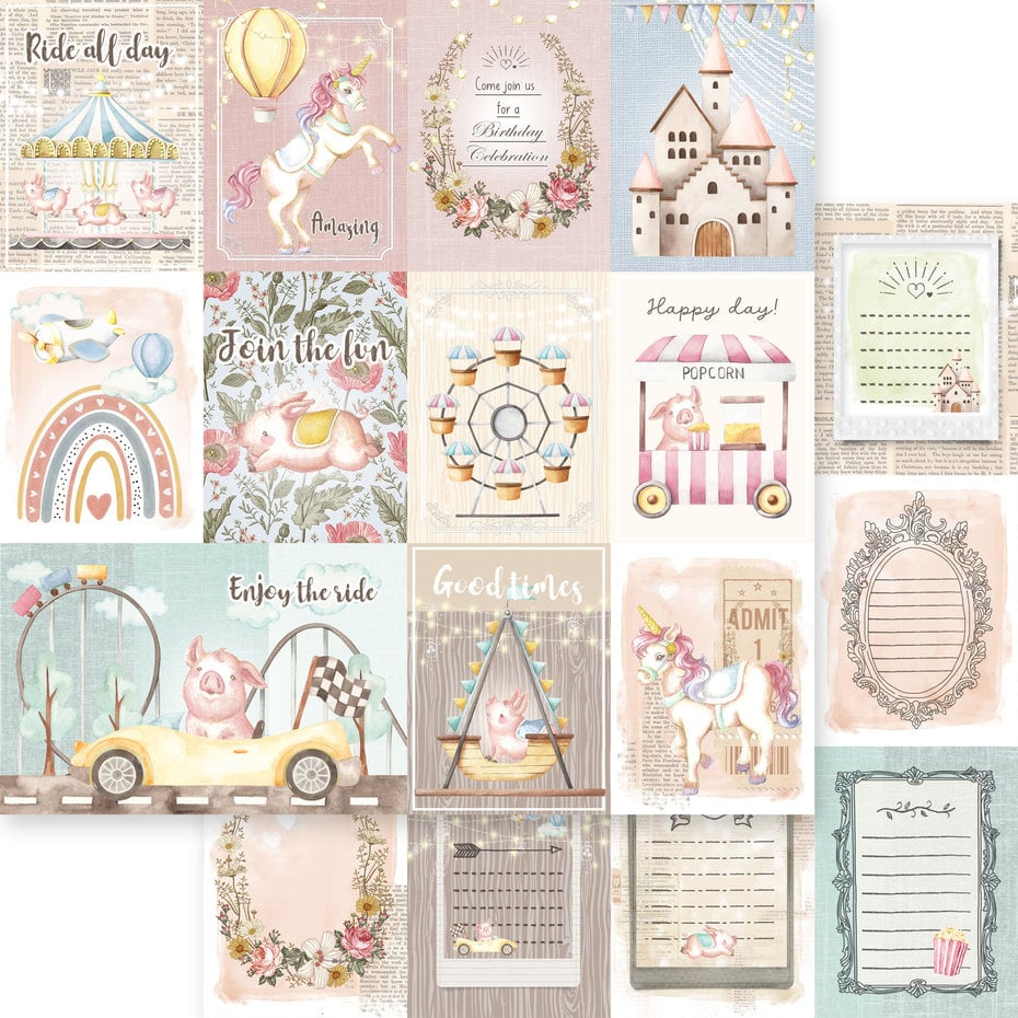 Mønsterarkpakke - arkpakke - Memory place -Enjoy The Ride 6x6 Inch Paper Pack (MP-60885)
