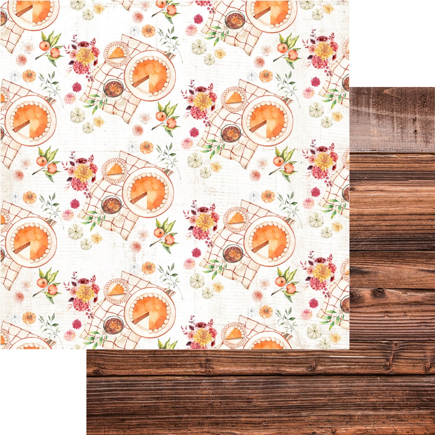 Memory place -Kawaii Paper Goods Autumn Wishes 6x6 Inch Paper Pack - Mønsterarkpakke - arkpakke -